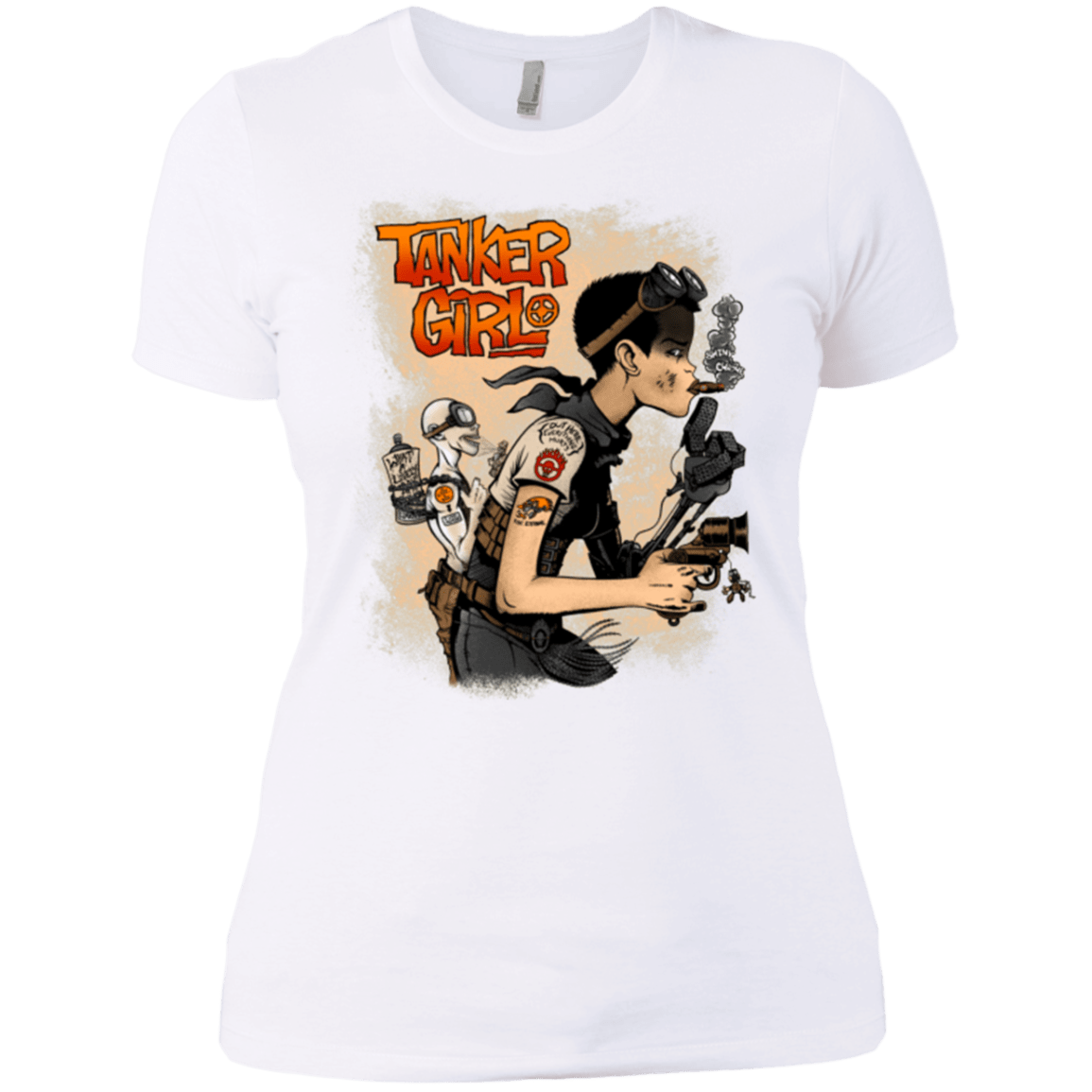 T-Shirts White / X-Small Tanker Girl Women's Premium T-Shirt