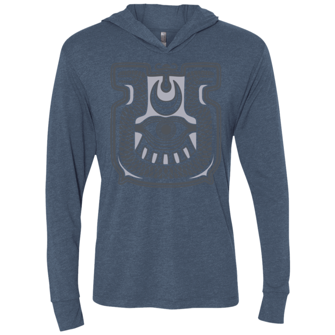 T-Shirts Indigo / X-Small Tapestry of doom Triblend Long Sleeve Hoodie Tee