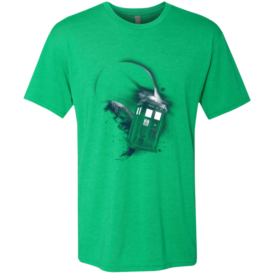 T-Shirts Envy / Small TARDIS 2 Men's Triblend T-Shirt