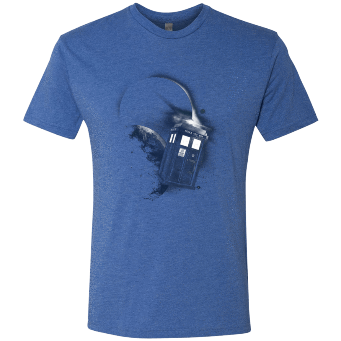 T-Shirts Vintage Royal / Small TARDIS 2 Men's Triblend T-Shirt