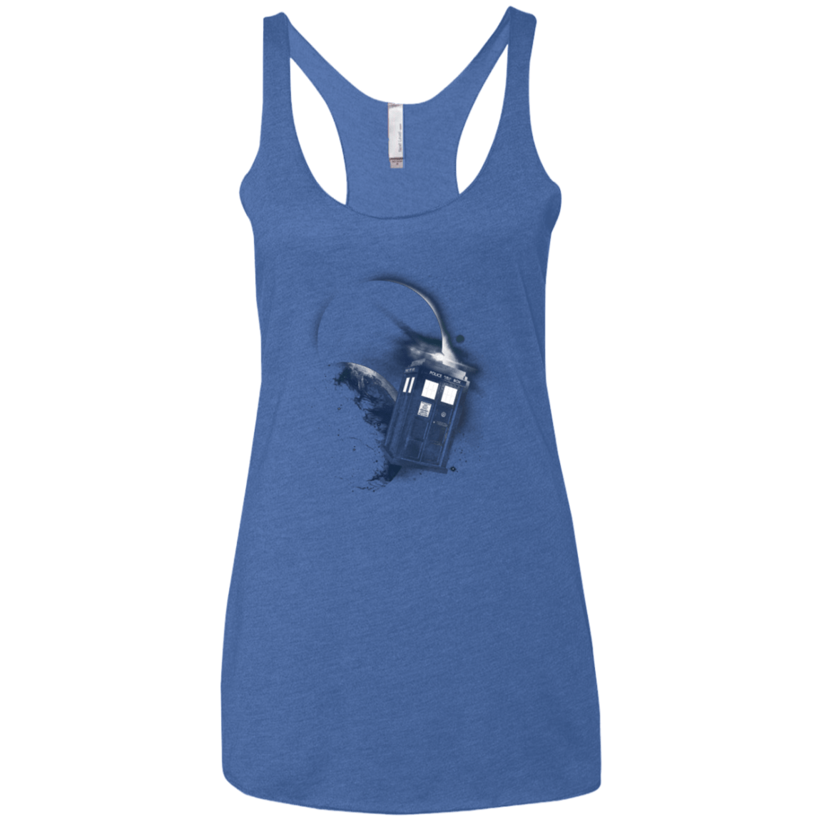 T-Shirts Vintage Royal / X-Small TARDIS 2 Women's Triblend Racerback Tank