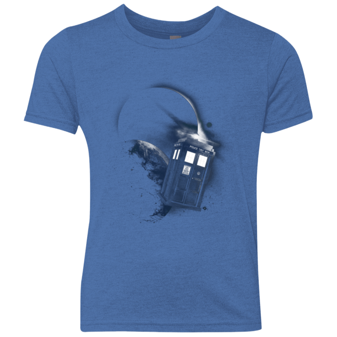 T-Shirts Vintage Royal / YXS TARDIS 2 Youth Triblend T-Shirt
