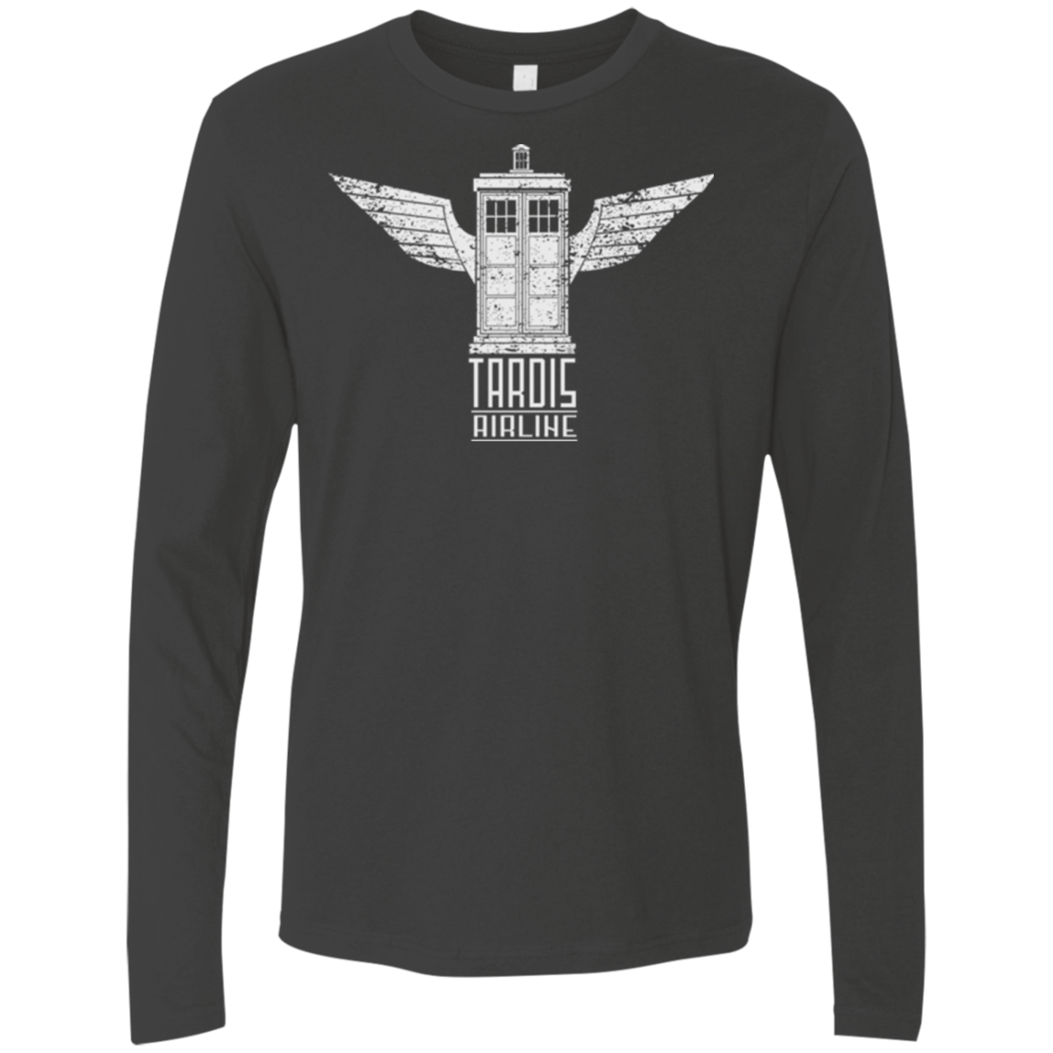 T-Shirts Heavy Metal / Small Tardis Airline Men's Premium Long Sleeve