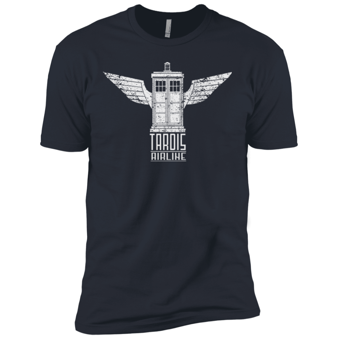 T-Shirts Indigo / X-Small Tardis Airline Men's Premium T-Shirt