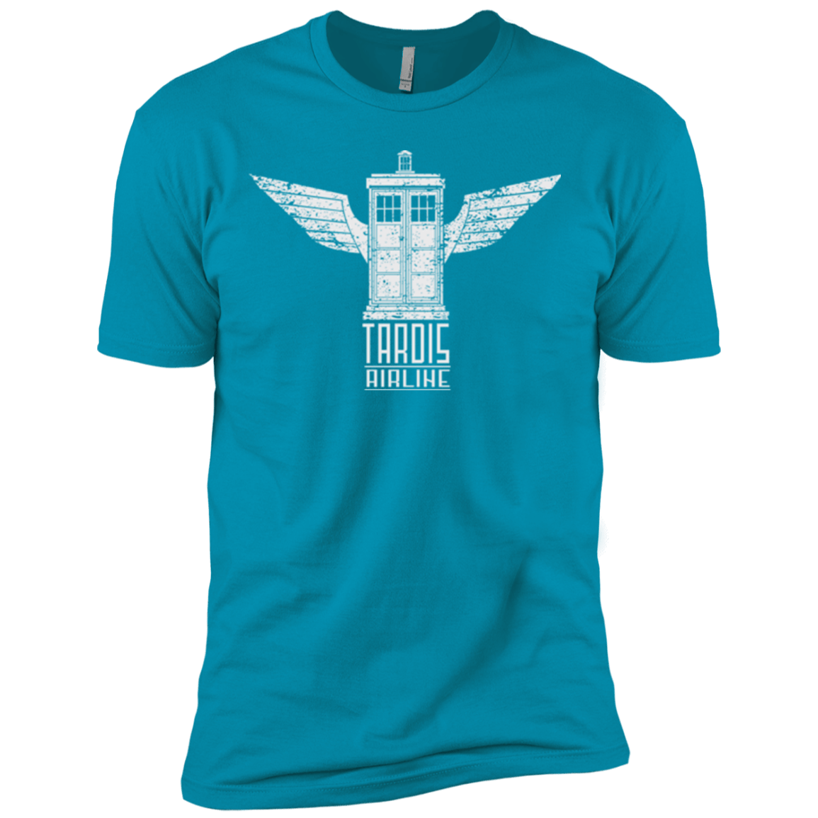 T-Shirts Turquoise / X-Small Tardis Airline Men's Premium T-Shirt