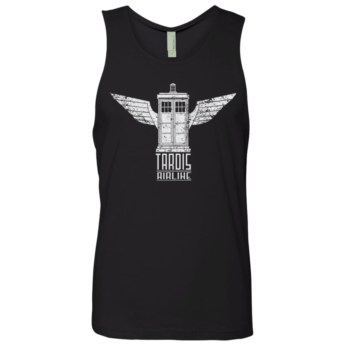T-Shirts Black / Small Tardis Airline Men's Premium Tank Top
