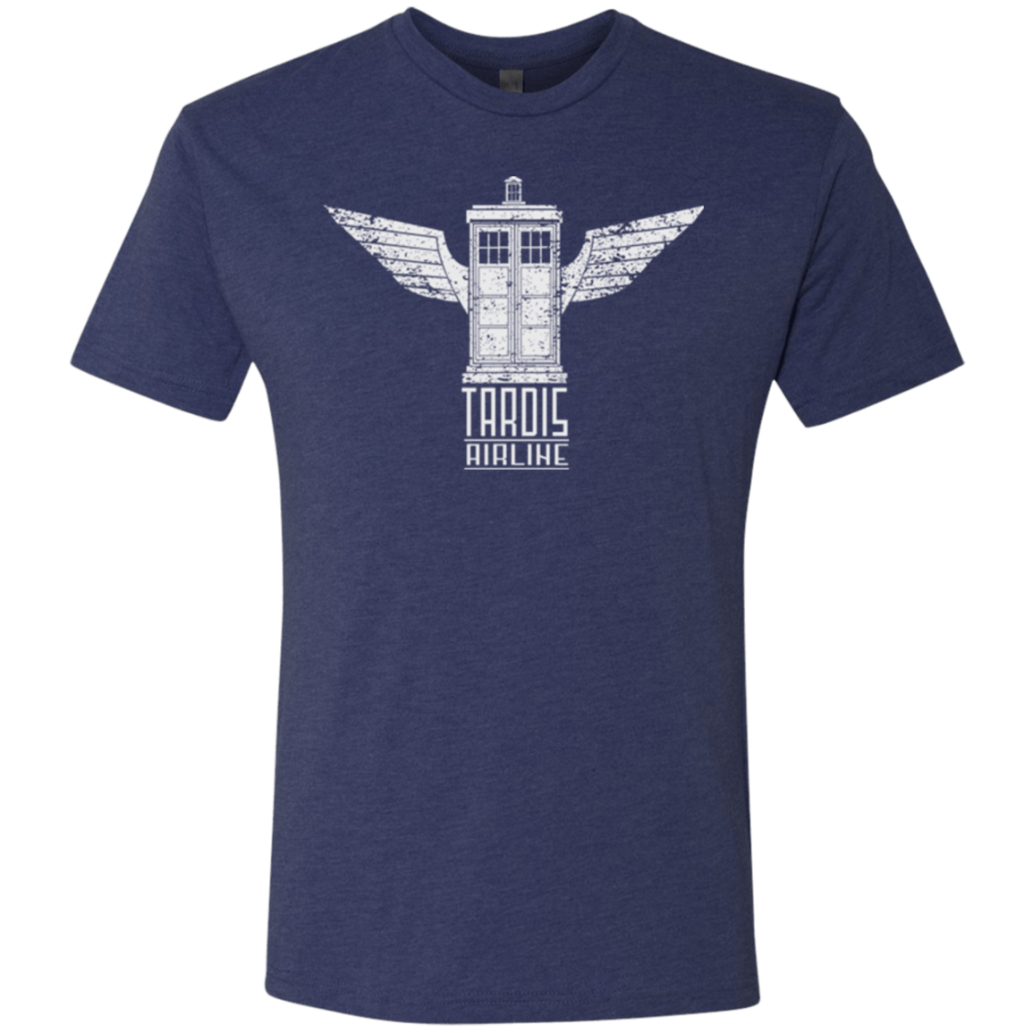 T-Shirts Vintage Navy / Small Tardis Airline Men's Triblend T-Shirt