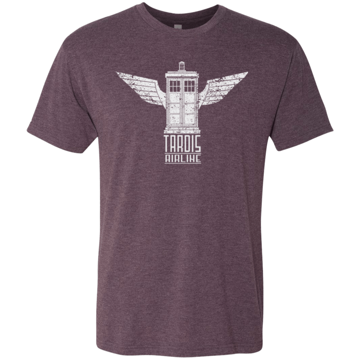 T-Shirts Vintage Purple / Small Tardis Airline Men's Triblend T-Shirt