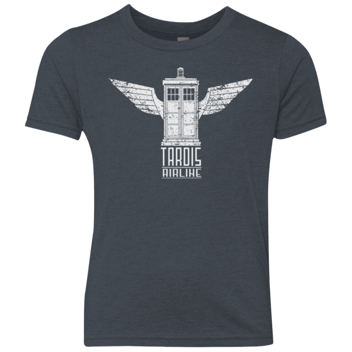 T-Shirts Vintage Navy / YXS Tardis Airline Youth Triblend T-Shirt