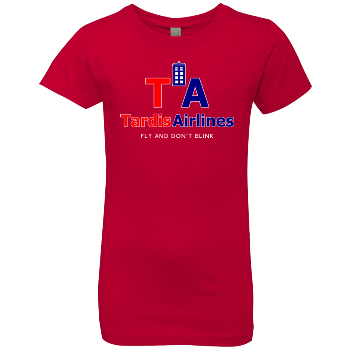 T-Shirts Red / YXS Tardis Airlines Girls Premium T-Shirt