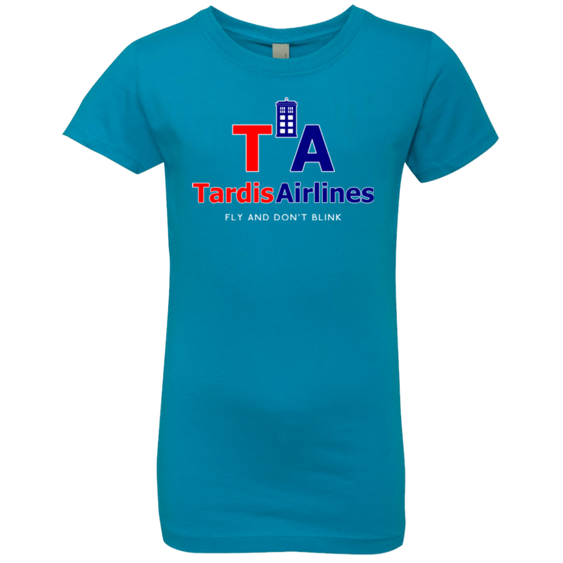 T-Shirts Turquoise / YXS Tardis Airlines Girls Premium T-Shirt