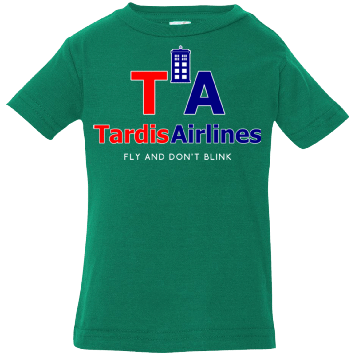 T-Shirts Kelly / 6 Months Tardis Airlines Infant Premium T-Shirt