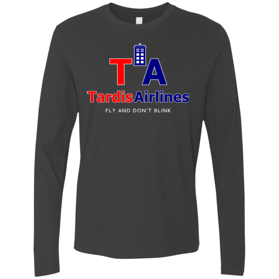 T-Shirts Heavy Metal / Small Tardis Airlines Men's Premium Long Sleeve