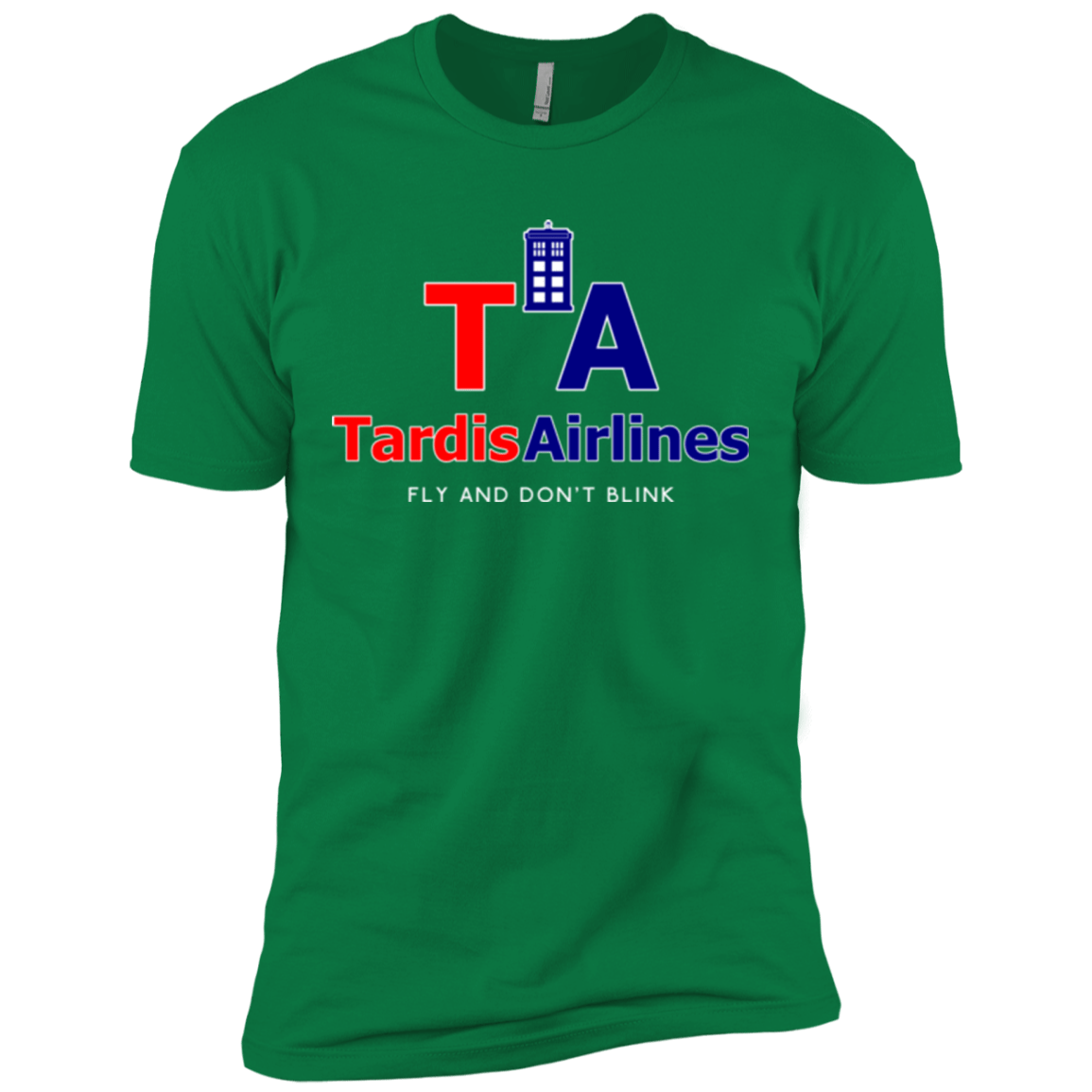 T-Shirts Kelly Green / X-Small Tardis Airlines Men's Premium T-Shirt