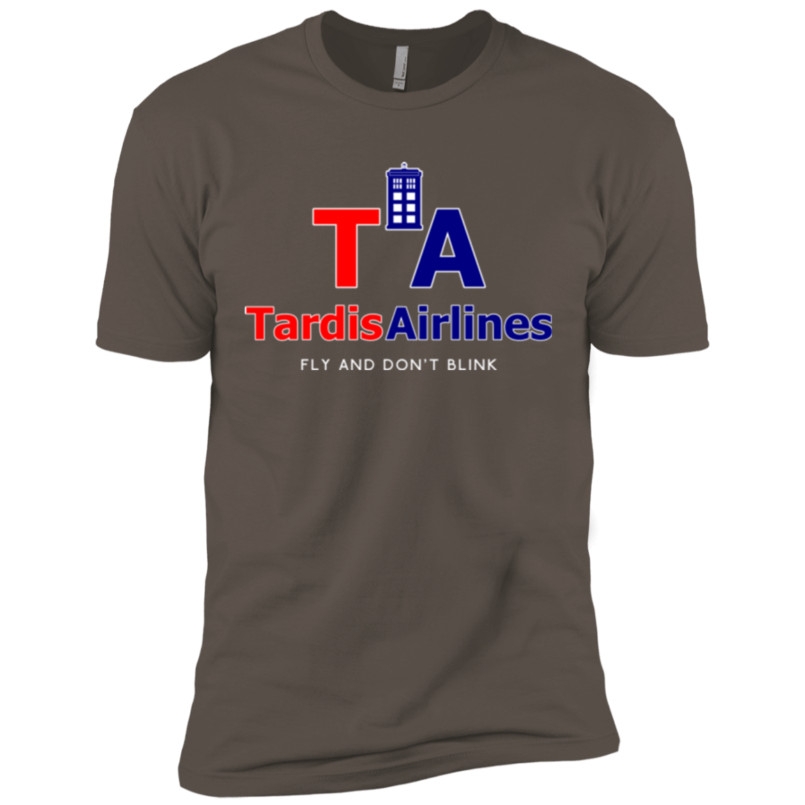 T-Shirts Warm Grey / X-Small Tardis Airlines Men's Premium T-Shirt