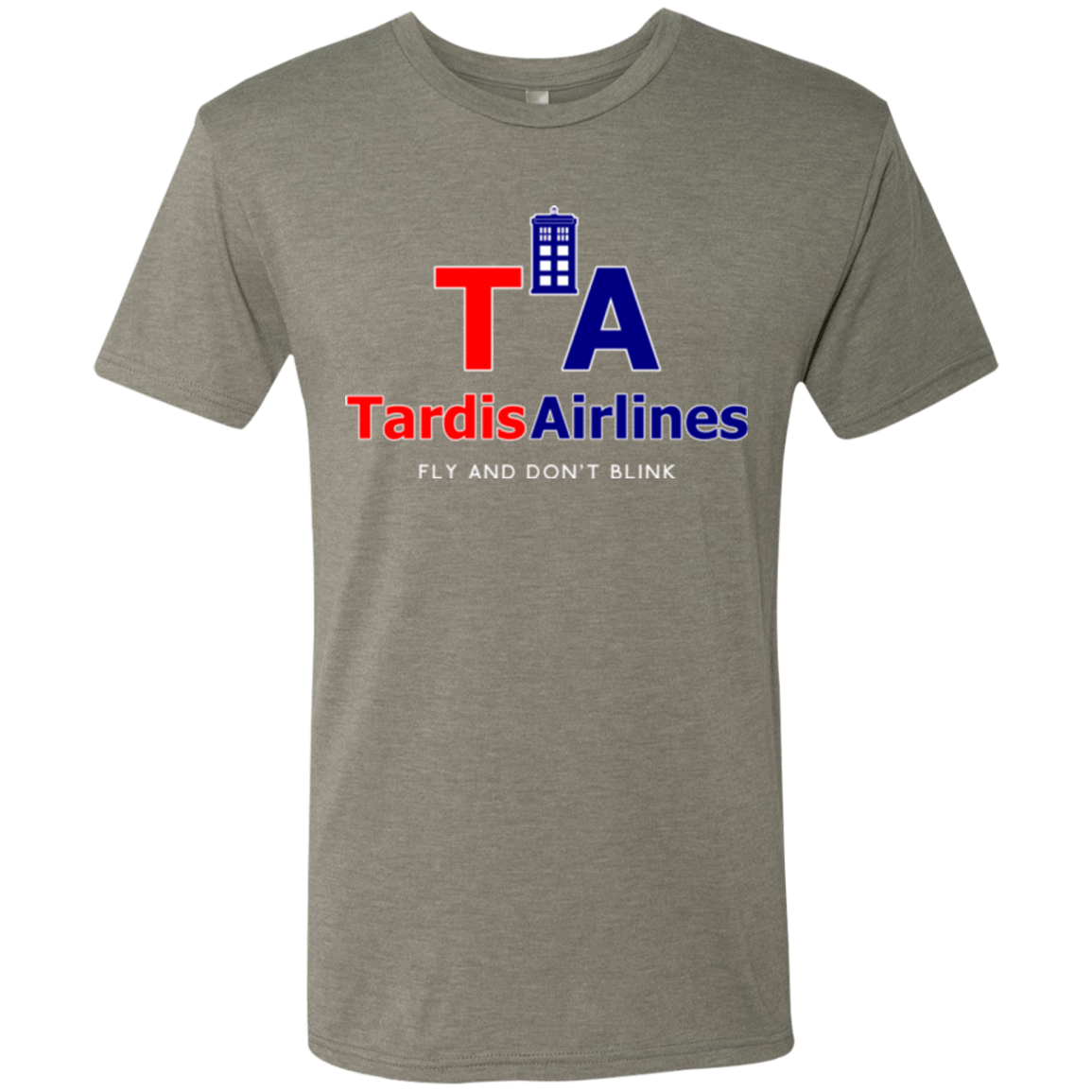 T-Shirts Venetian Grey / Small Tardis Airlines Men's Triblend T-Shirt
