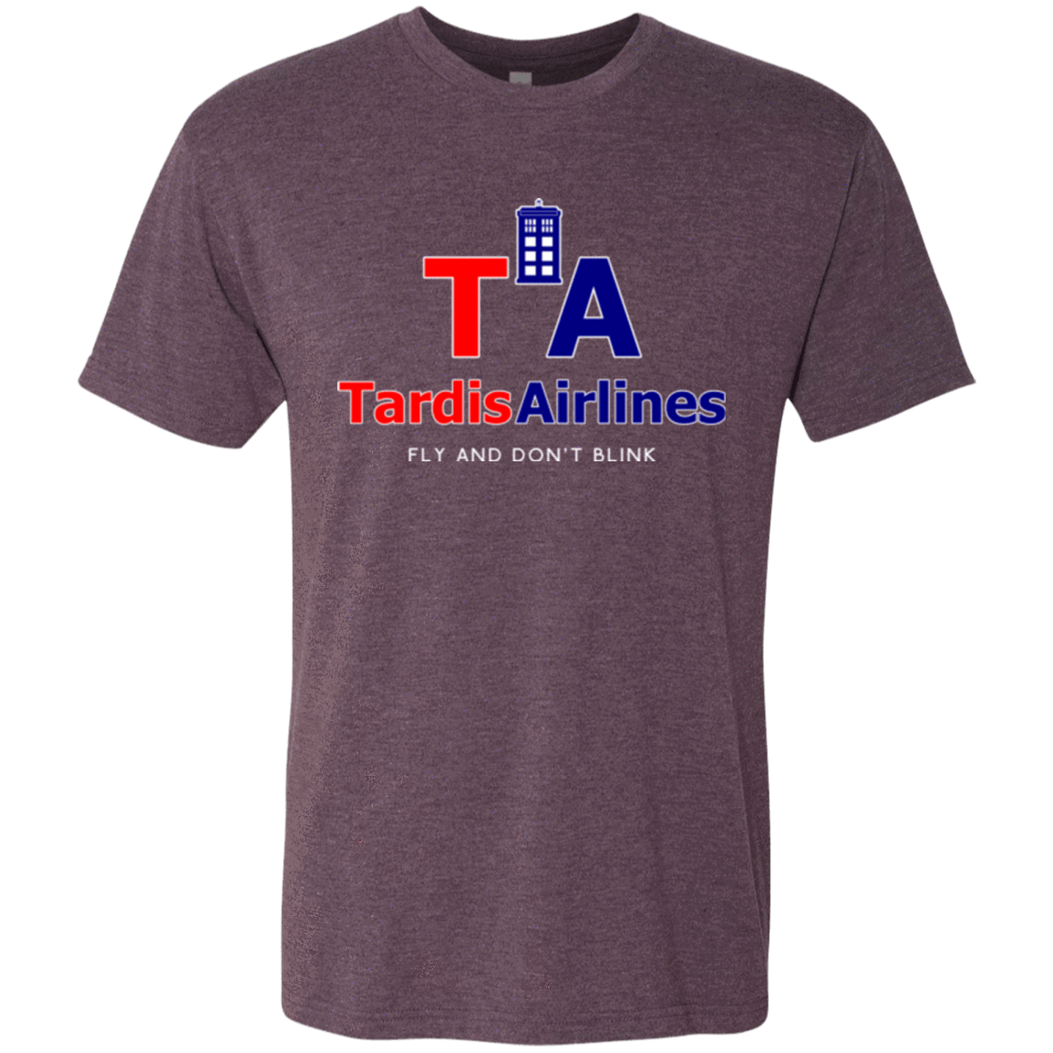 T-Shirts Vintage Purple / Small Tardis Airlines Men's Triblend T-Shirt