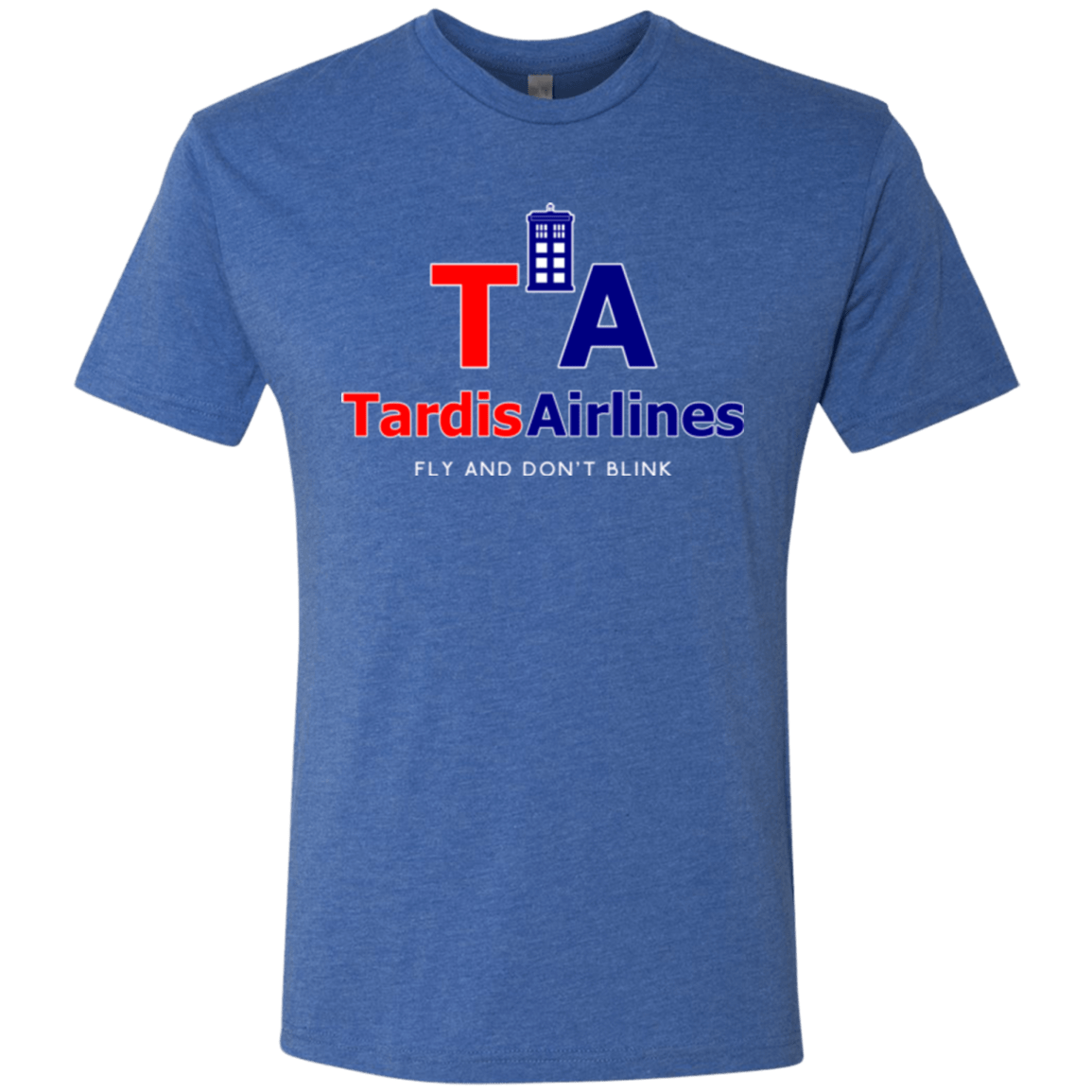 T-Shirts Vintage Royal / Small Tardis Airlines Men's Triblend T-Shirt