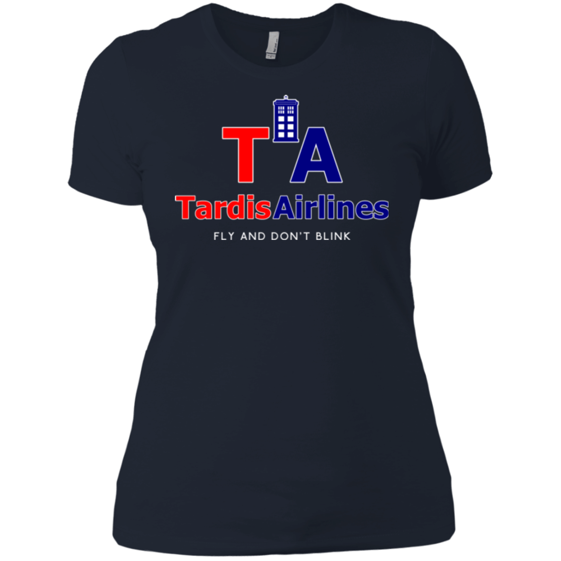 T-Shirts Midnight Navy / X-Small Tardis Airlines Women's Premium T-Shirt