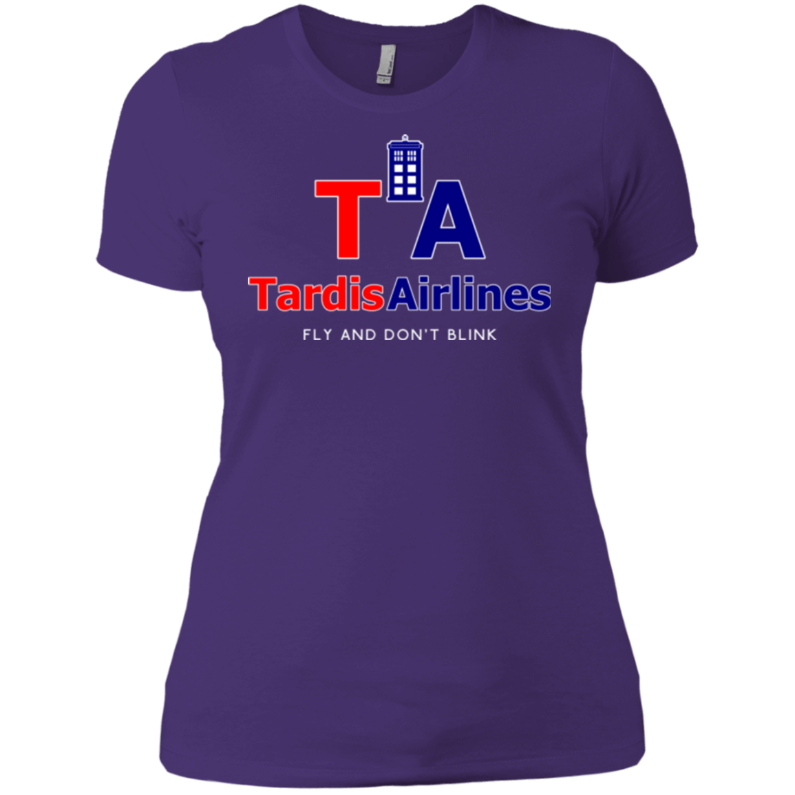 T-Shirts Purple / X-Small Tardis Airlines Women's Premium T-Shirt