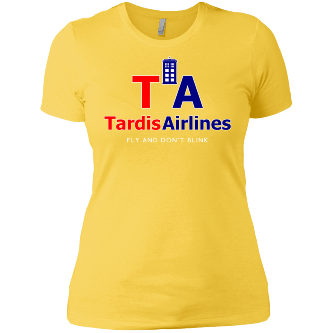 T-Shirts Vibrant Yellow / X-Small Tardis Airlines Women's Premium T-Shirt