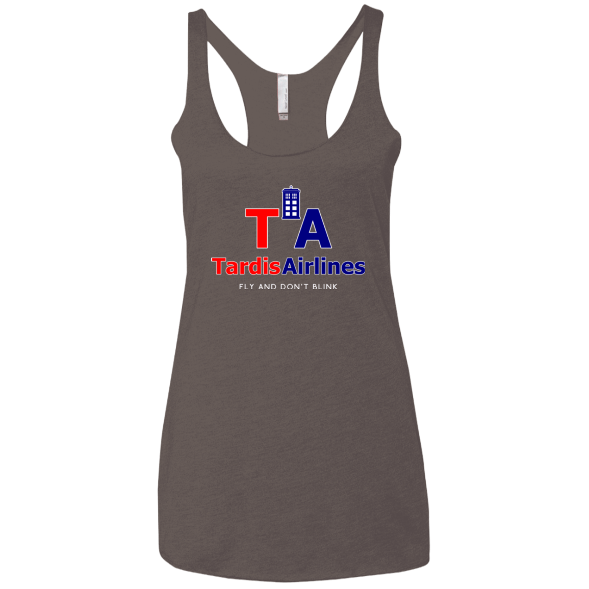 T-Shirts Macchiato / X-Small Tardis Airlines Women's Triblend Racerback Tank