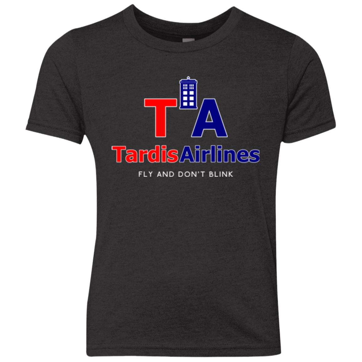 T-Shirts Vintage Black / YXS Tardis Airlines Youth Triblend T-Shirt