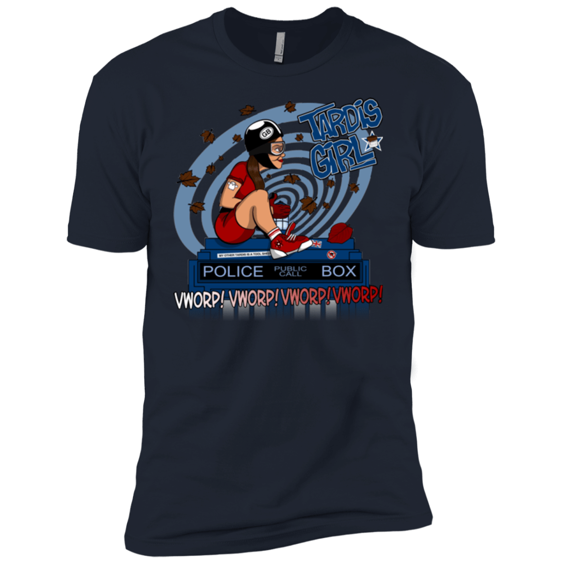 T-Shirts Midnight Navy / YXS Tardis Girl Boys Premium T-Shirt