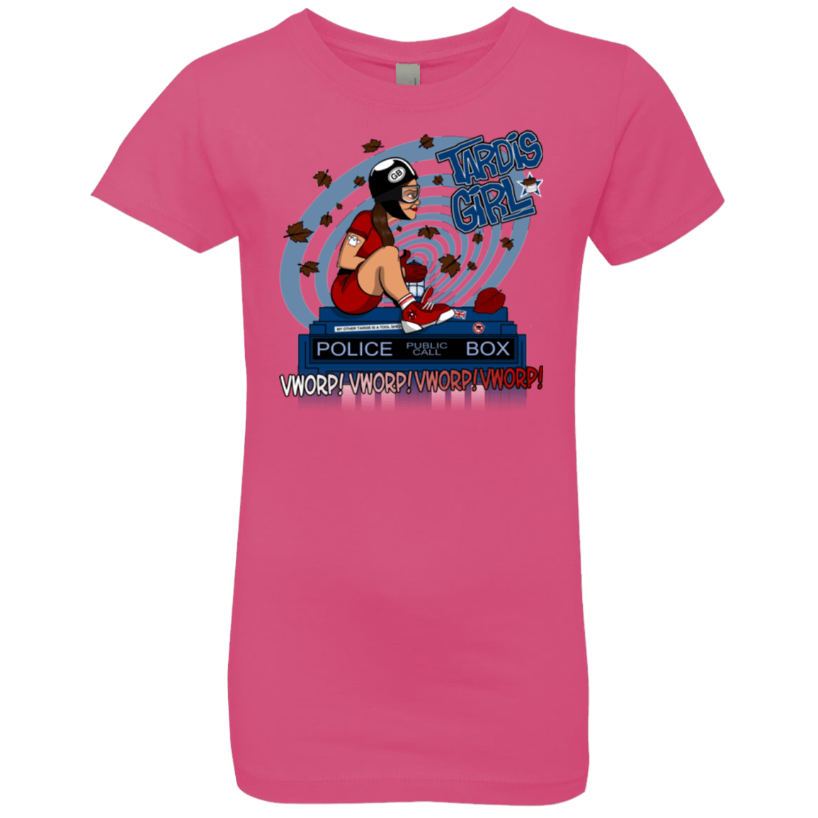 T-Shirts Hot Pink / YXS Tardis Girl Girls Premium T-Shirt