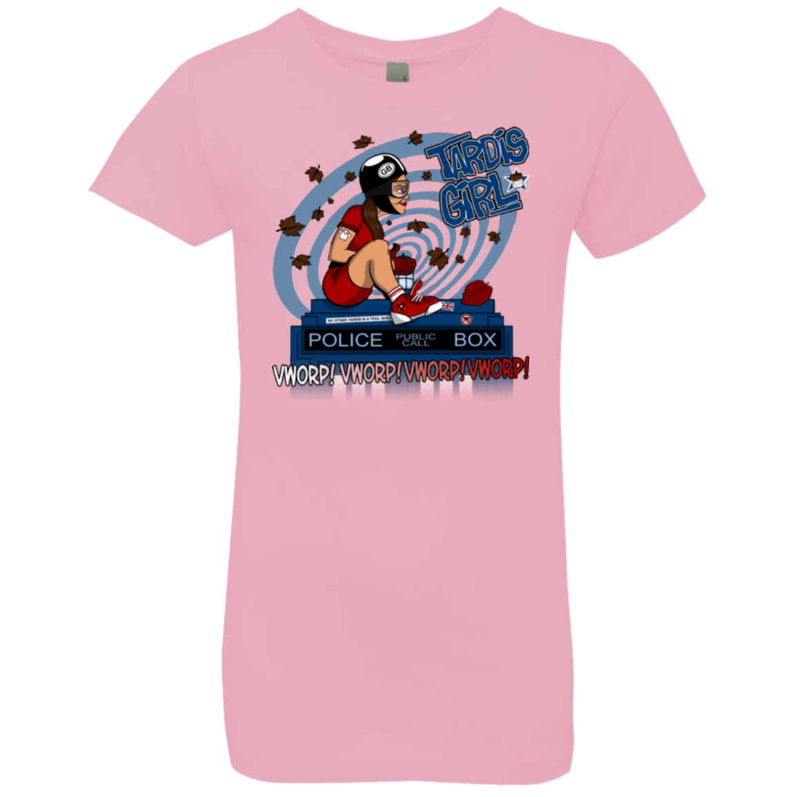 T-Shirts Light Pink / YXS Tardis Girl Girls Premium T-Shirt
