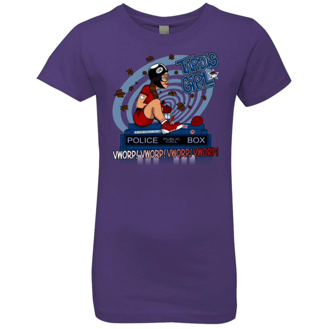 T-Shirts Purple Rush / YXS Tardis Girl Girls Premium T-Shirt