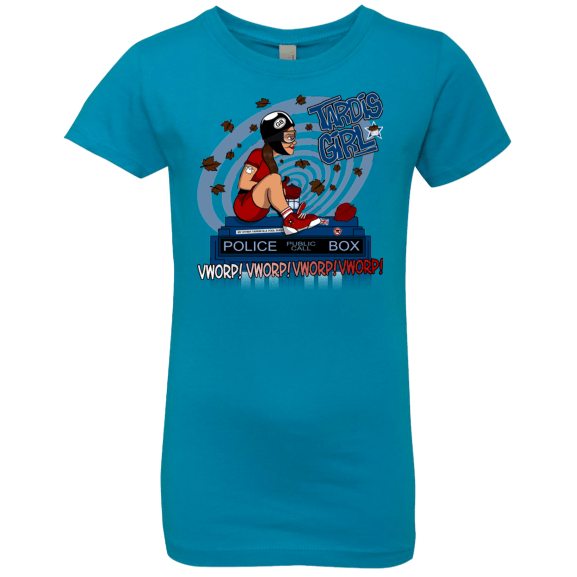 T-Shirts Turquoise / YXS Tardis Girl Girls Premium T-Shirt