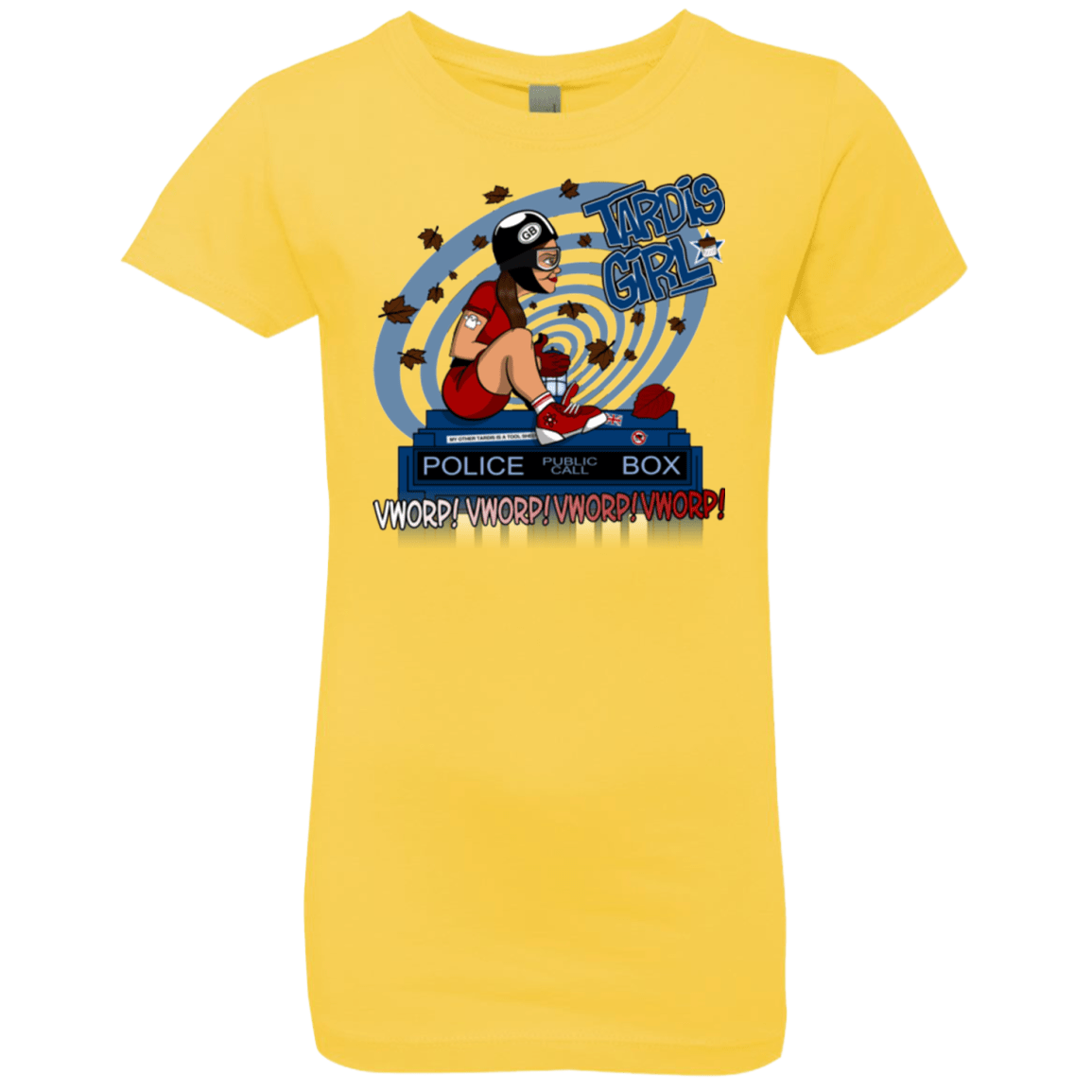 T-Shirts Vibrant Yellow / YXS Tardis Girl Girls Premium T-Shirt