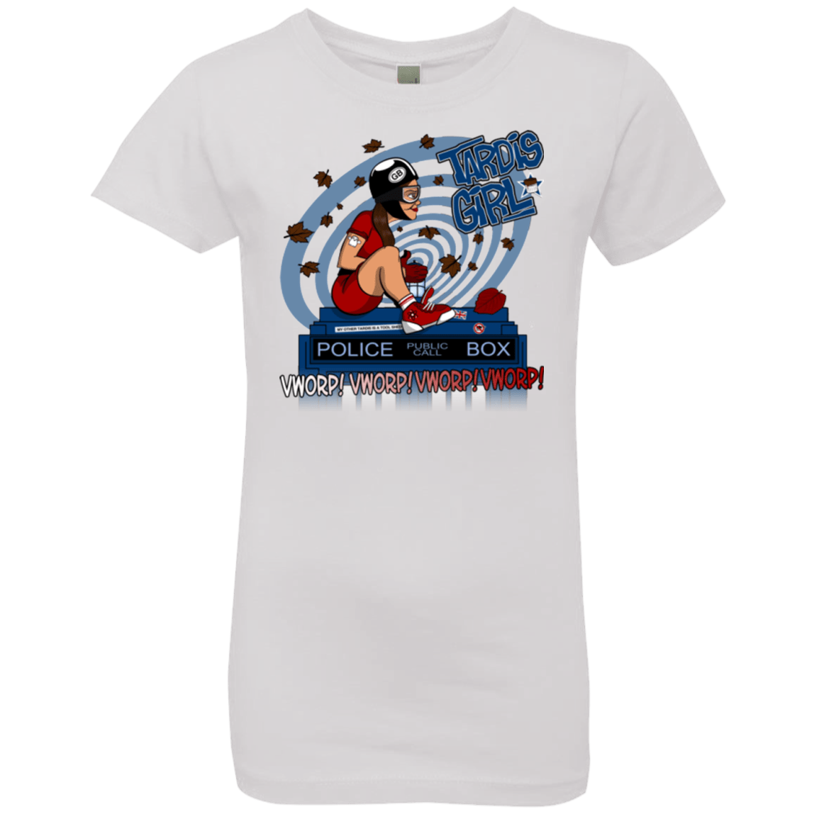 T-Shirts White / YXS Tardis Girl Girls Premium T-Shirt