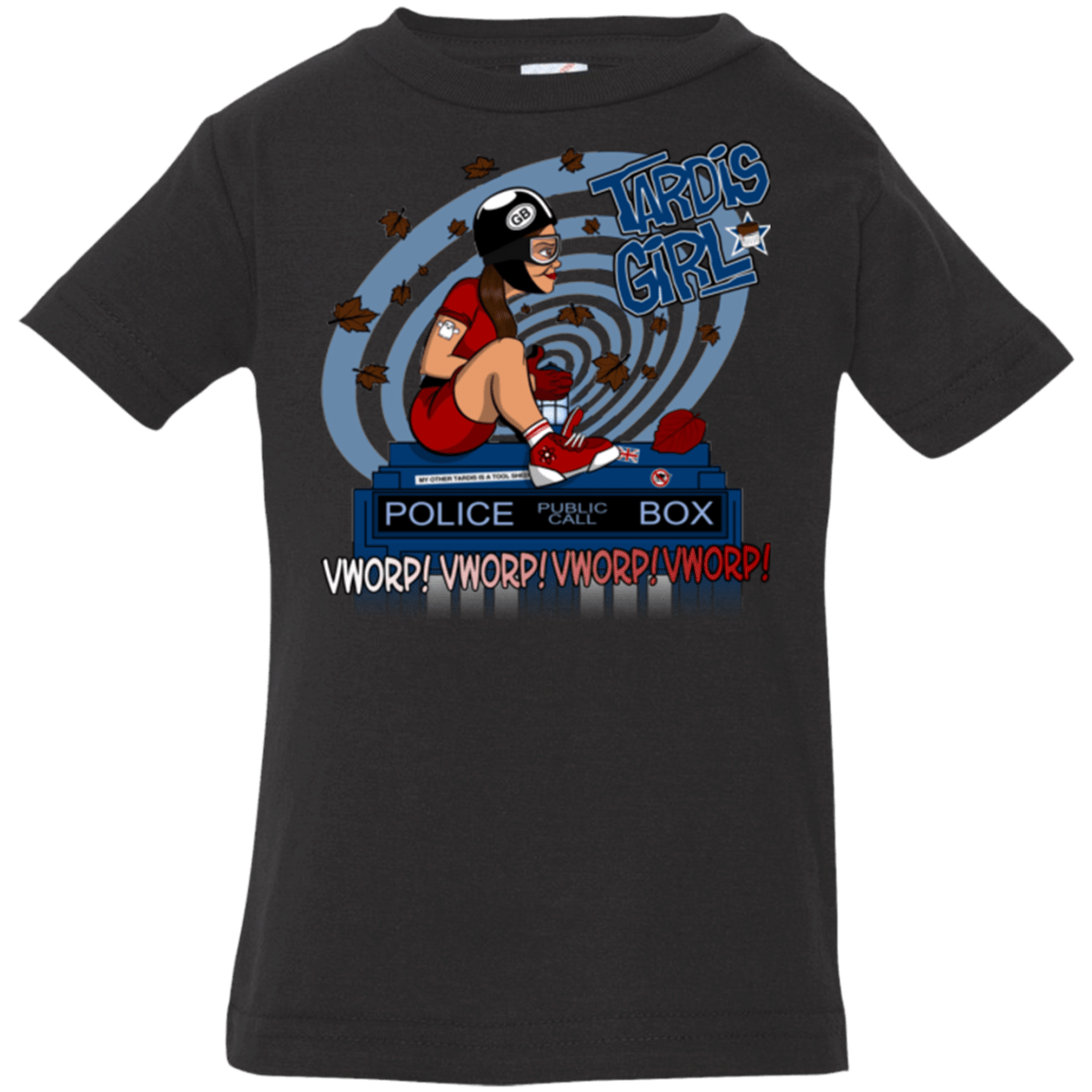 T-Shirts Black / 6 Months Tardis Girl Infant PremiumT-Shirt