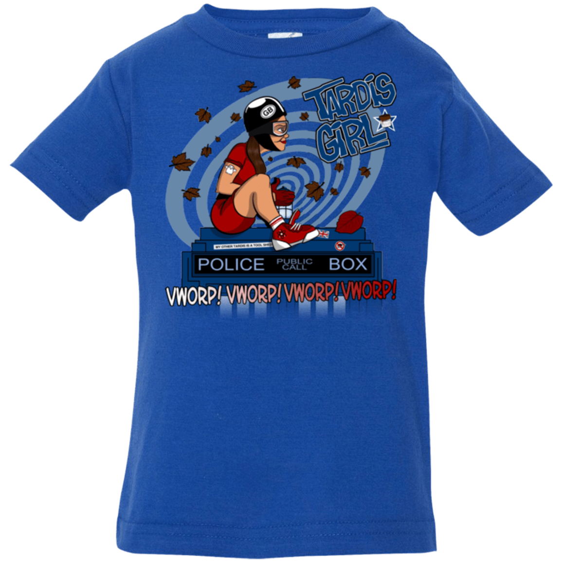 T-Shirts Royal / 6 Months Tardis Girl Infant PremiumT-Shirt