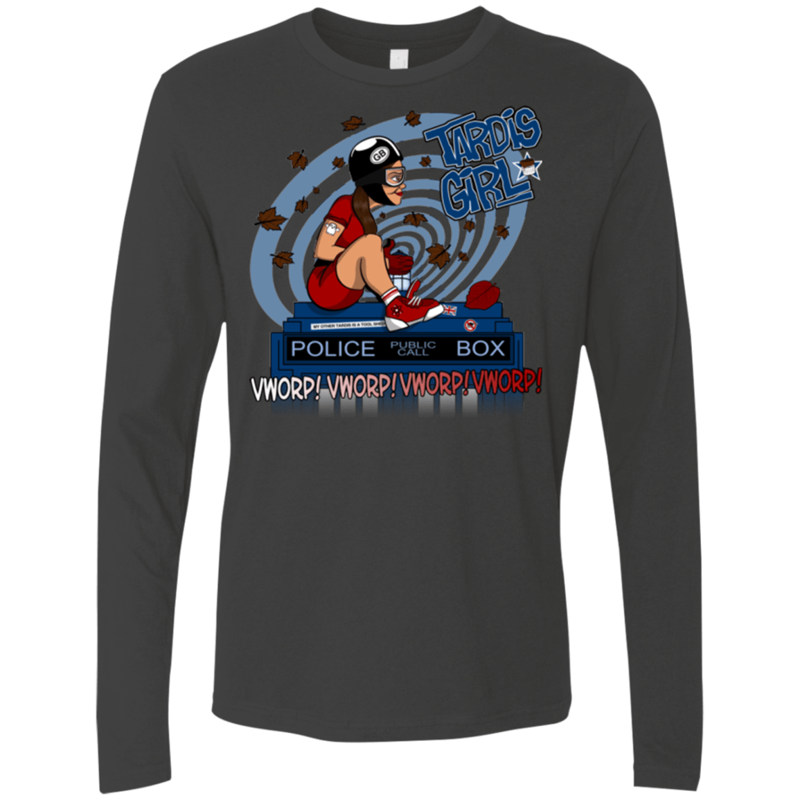 T-Shirts Heavy Metal / Small Tardis Girl Men's Premium Long Sleeve