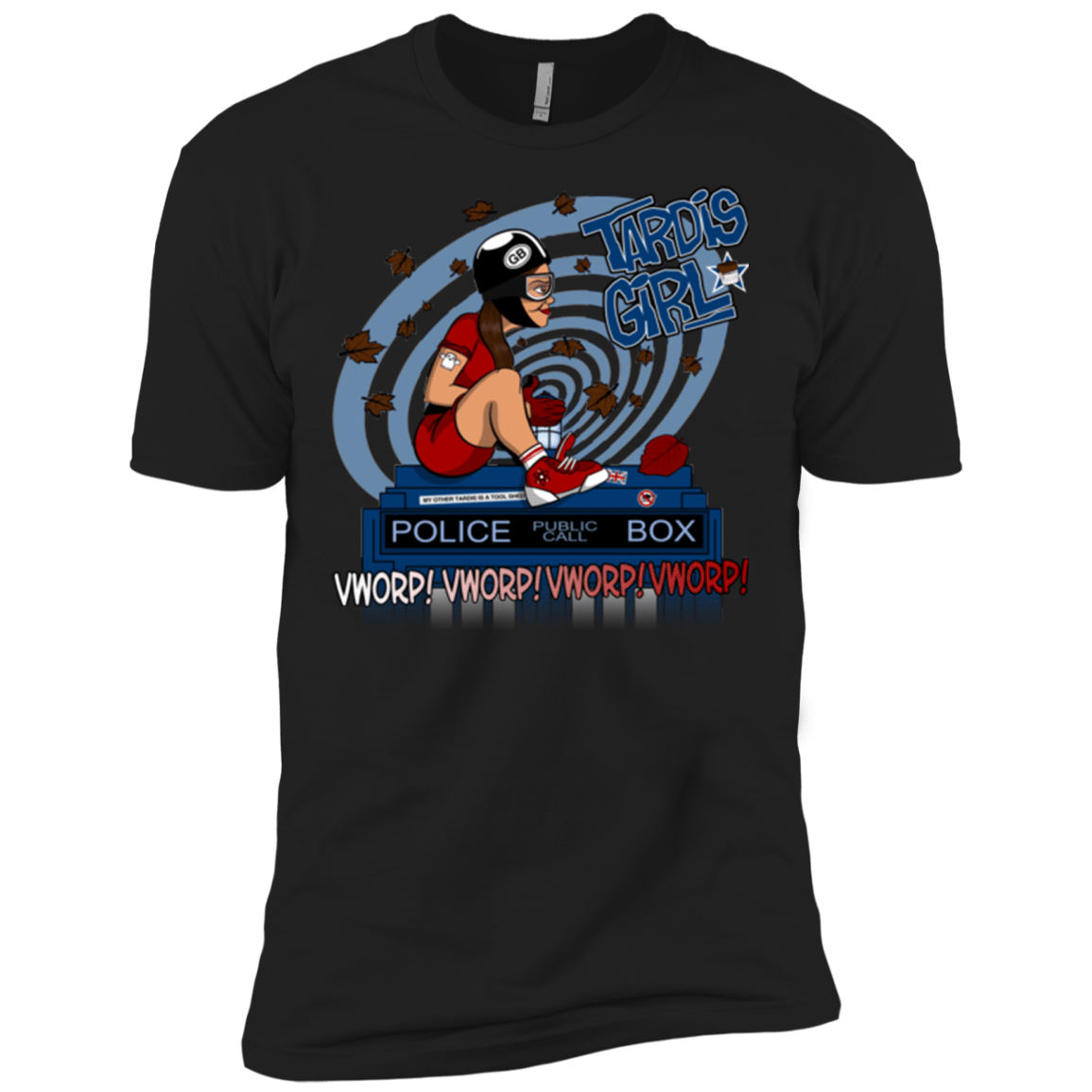 T-Shirts Black / X-Small Tardis Girl Men's Premium T-Shirt
