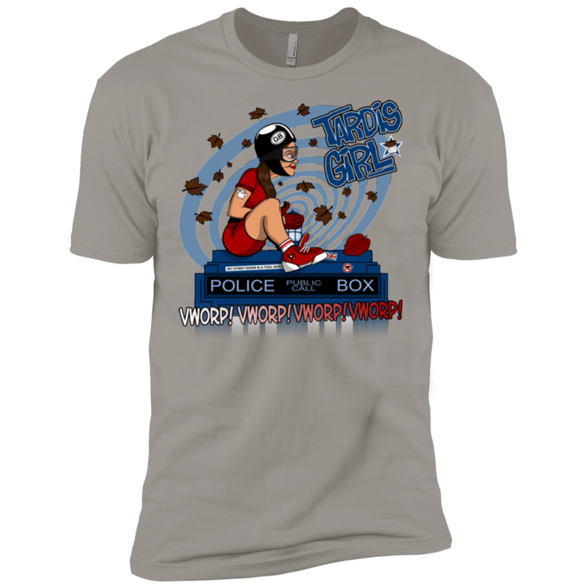 T-Shirts Light Grey / X-Small Tardis Girl Men's Premium T-Shirt