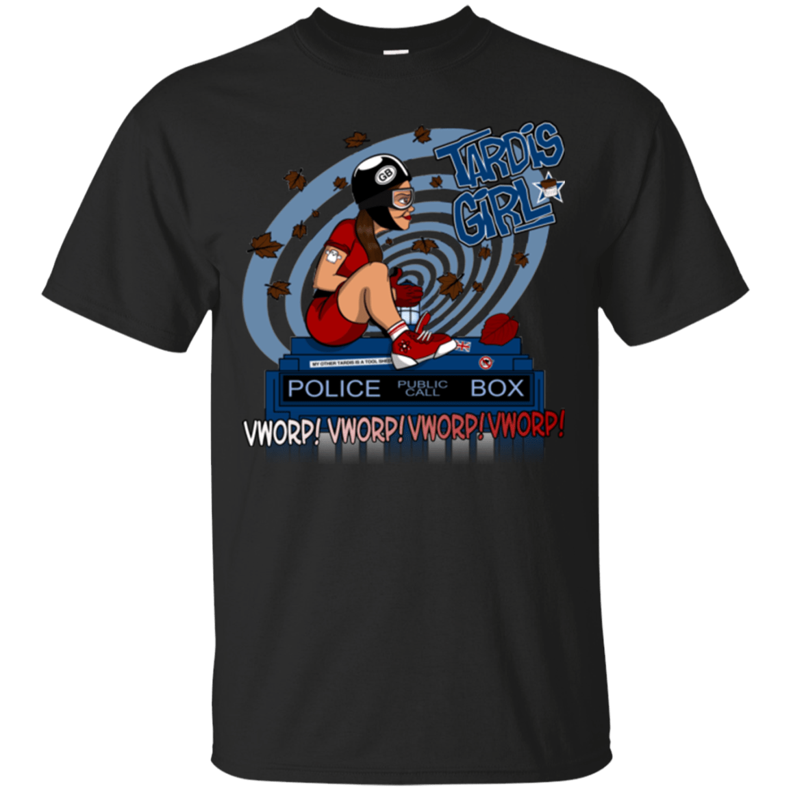 T-Shirts Black / Small Tardis Girl T-Shirt