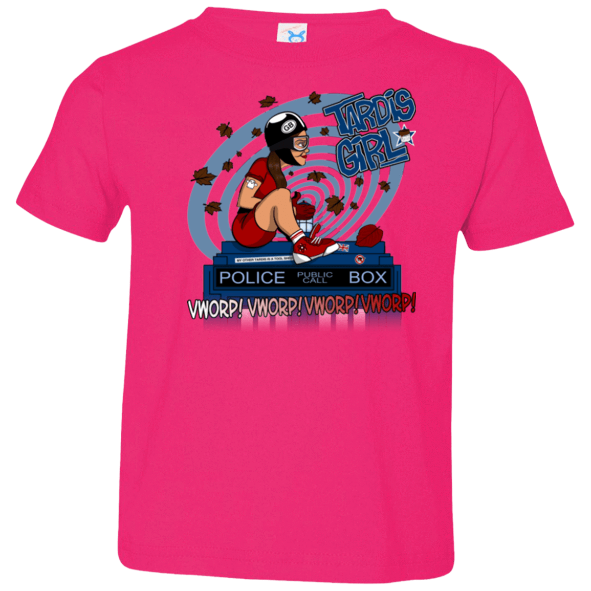 T-Shirts Hot Pink / 2T Tardis Girl Toddler Premium T-Shirt