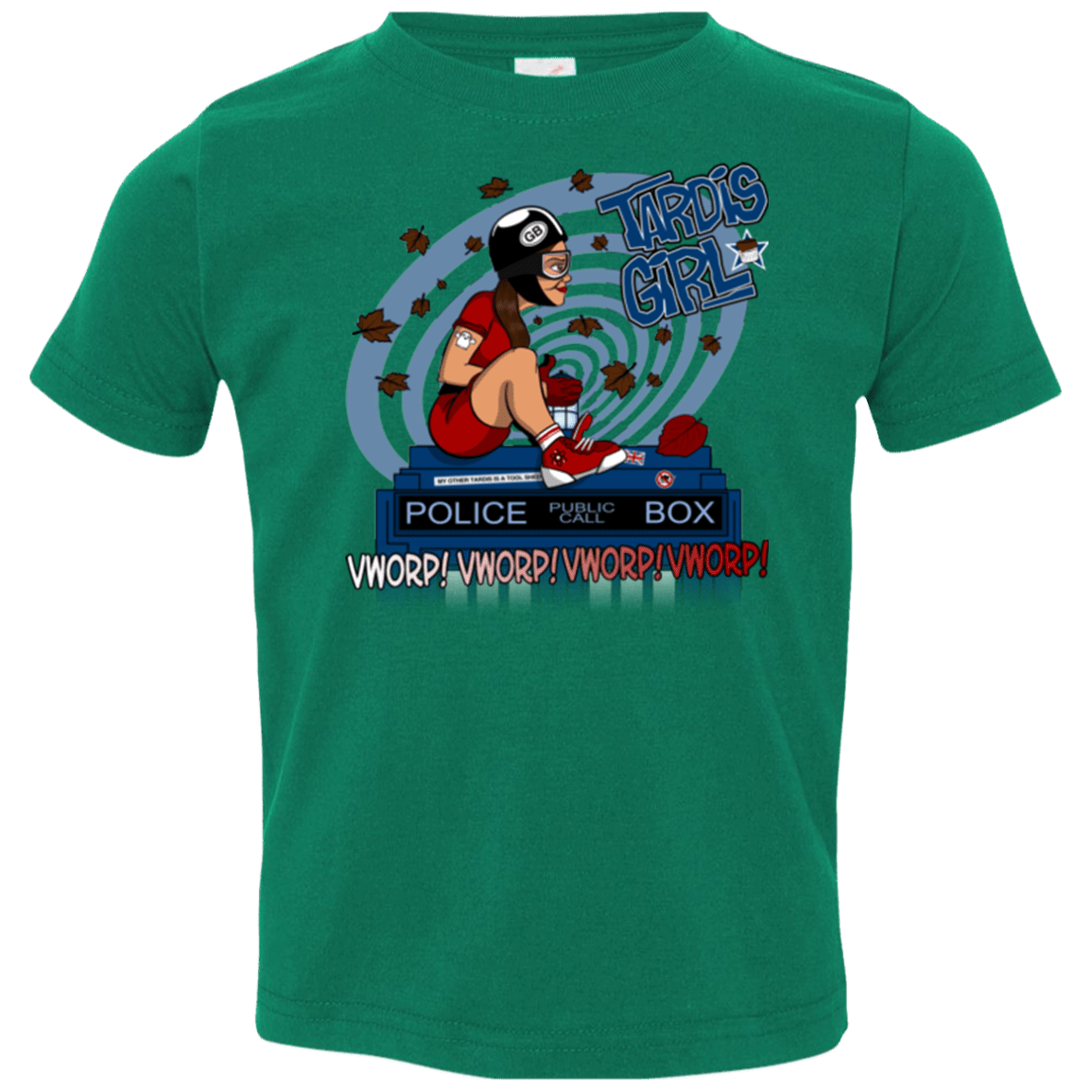 T-Shirts Kelly / 2T Tardis Girl Toddler Premium T-Shirt