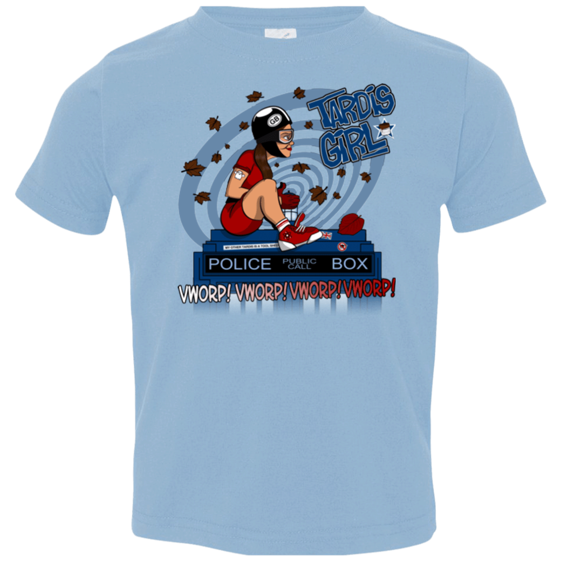 T-Shirts Light Blue / 2T Tardis Girl Toddler Premium T-Shirt