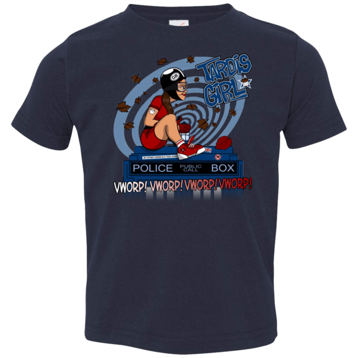 T-Shirts Navy / 2T Tardis Girl Toddler Premium T-Shirt