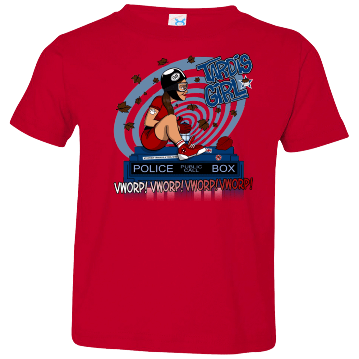 T-Shirts Red / 2T Tardis Girl Toddler Premium T-Shirt