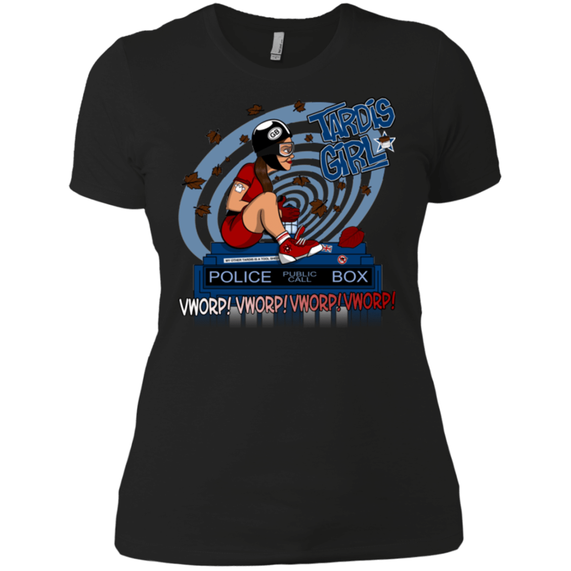 T-Shirts Black / X-Small Tardis Girl Women's Premium T-Shirt