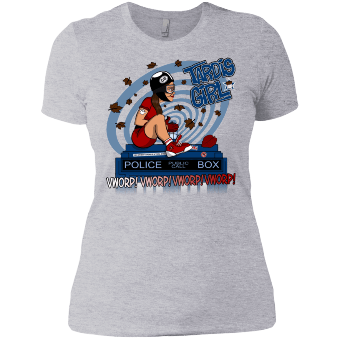 T-Shirts Heather Grey / X-Small Tardis Girl Women's Premium T-Shirt