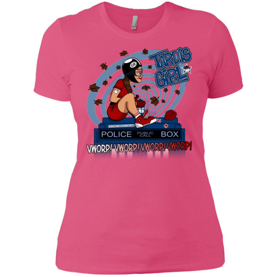T-Shirts Hot Pink / X-Small Tardis Girl Women's Premium T-Shirt