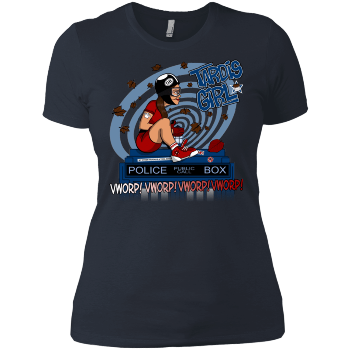 T-Shirts Indigo / X-Small Tardis Girl Women's Premium T-Shirt