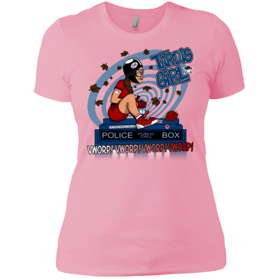 T-Shirts Light Pink / X-Small Tardis Girl Women's Premium T-Shirt
